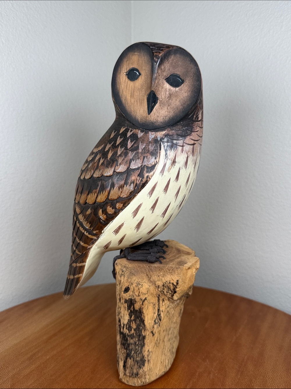 Hand Carved Barred Owl